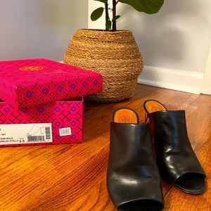 Tory Burch- Black Raya Mule- Size 6.5